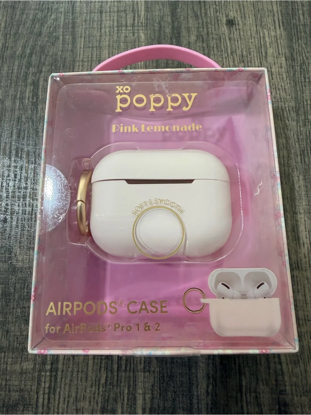 XO Poppy AirPods Pro Case 1 & 2 - Pink